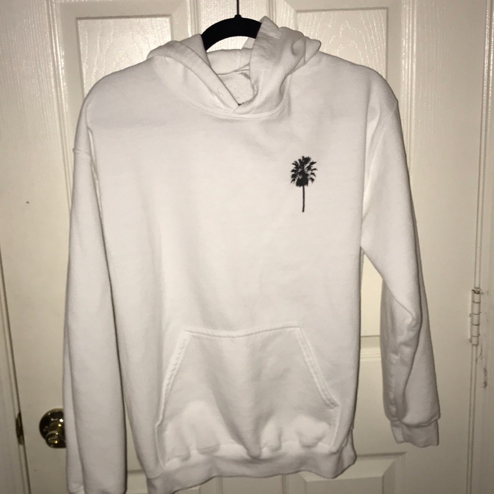white hoodie